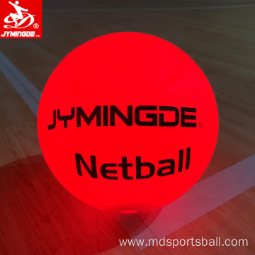 Glow light up custom netballs netball ball